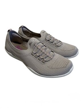 Skechers Gray Newbury St. Starlight Stroll Sneaker Sketchers Slip On Shoe 7.5